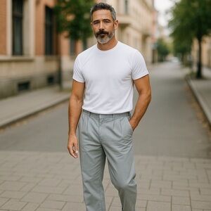 Dockers pleat front classic fit pants